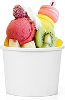 زبدية ورق أبيض بدون غطاء -12 أنز /العدد 50 حبة