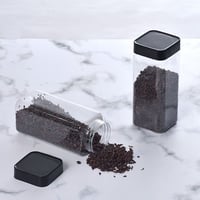 علب بلاستيك للبهارات والقهوة بغطاء اسود - 450 مل /...