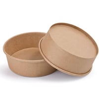 زبدية ورق كرافت بني بدون غطاء -32أنز/العدد 25 حبة