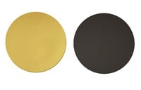 قاعدة كيك دائري ذهبي واسود-22 سم/العدد 11 قاعدة