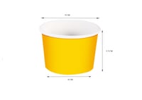 اكوب ورقية بعدة الوان للآيسكريم95مم -8 أنز / العدد...