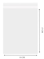 كيس بلاستيك شفاف اغلاق لاصق-10*17 سم/100 كيس