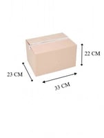 كرتون شحن بني 3 طبقات 33*23*22 سم/العدد 25 حبة