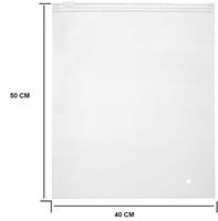 كيس بلاستيك فينيل شفاف للتخزين والشحن بسحاب -40*50...