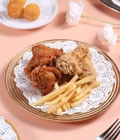 ورق دانتيل دائري أبيض متعدد الاستخدام 22 سم-العدد...