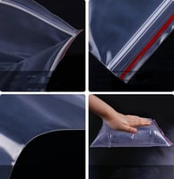 كيس بلاستيك شفاف للتخزين قابل للإغلاق -14سم*20سم/...