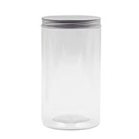 علبة بلاستيك بغطاء فضي لحفظ البهارات والتوابل حجم...