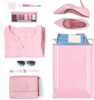 كيس شحن وردي لشحن الطلبات اغلاق لاصق - 40*55 سم/50...