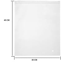 كيس بلاستيك شفاف للتخزين والشحن بسحاب -35*45سم/50...