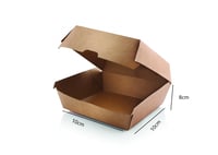 علب ورق كرافت للبرغر -80مم/العدد 25 علبة