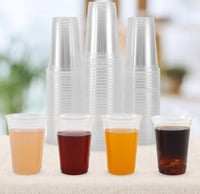 أكواب بلاستيك شفاف للعصائر - 16 أنز/العدد 50 كوب
