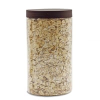 علبة بلاستيك بغطاء بني لحفظ البهارات والتوابل حجم...