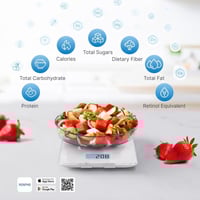 ميزان طعام من رينفو لحساب السعرات الحرارية بخاصية...