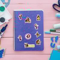 ملصق اسم (ماشا والدب )