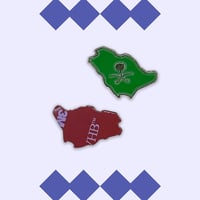 ستيكر معدن - خريطة السعودية