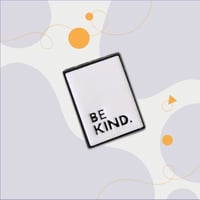 بروش "be kind" ابيض