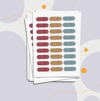 ملصق مستطيل شعار يوم التاسيس ملون