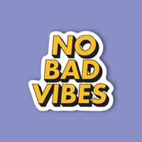 ستيكر لابتوب - no bad vibes
