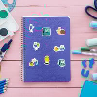 ستيكرات دفاتر وكتب | جيك وفين