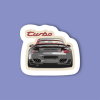 ستيكر لابتوب - سيارة بورش