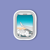 ستيكر لابتوب - شباك طائرة