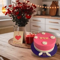 كيك الأم حجم كبير بينك