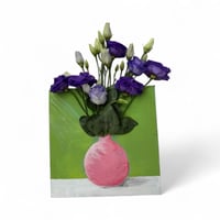 لوحة الفازة الوردية