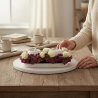 باقة الشمع البنفسجية