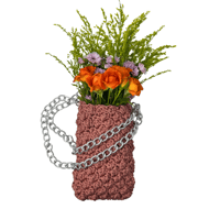 حقيبة الجوال الفضية