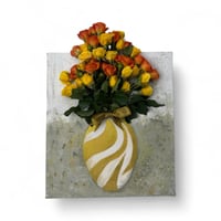 لوحة الفازة الذهبية