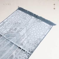 سجادة صلاة حرير - سماوي