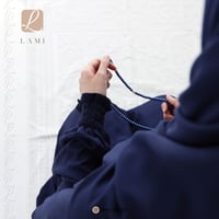 طقم شرشف صلاة للحج -سحاب -كحلي