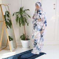 طقم شرشف صلاة مشجر- كحلي