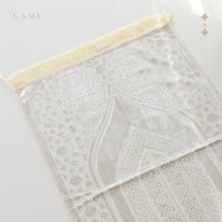 سجادة صلاة حرير - اوف وايت