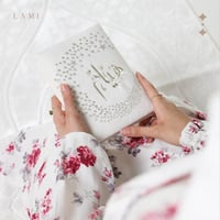 طقم شرشف صلاة مشجر - ابيض