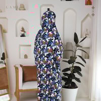 شرشف صلاة مشجر ازرق