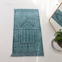 سجادة صلاة حرير- تركواز