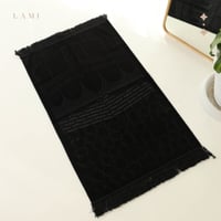 سجادة صلاة حرير -اسود