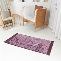 سجادة صلاة حرير -عنابي