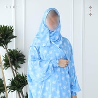 شرشف صلاة مشجر ازرق