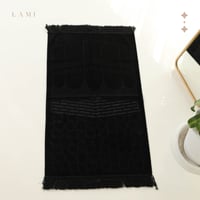 سجادة صلاة حرير -اسود