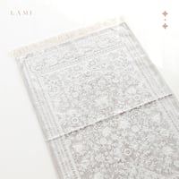 سجادة صلاة حرير - رمادي