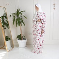 طقم شرشف صلاة مشجر - ابيض