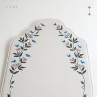 سجادة صلاة همس الأزهار ابيض