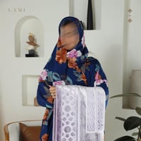 طقم زهرة الندى كحلي