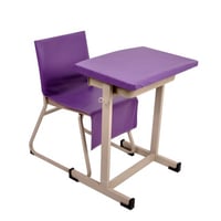 طقم غطاء طاولة وكرسي جلد موف غامق