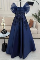 فستان سهرة - ميكادو كحلي 2025