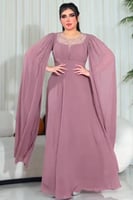 فستان سهرة - خمسة اللوان شيفون