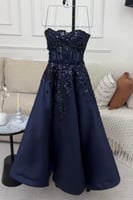 فستان سهرة - كحلي ميكادو 0012