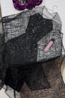 فستان سهرة - اسود لكــرا